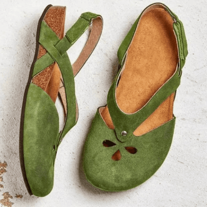 Women's Closed - Toe Slingback Sandals - Elegant Summer Style - Lexians