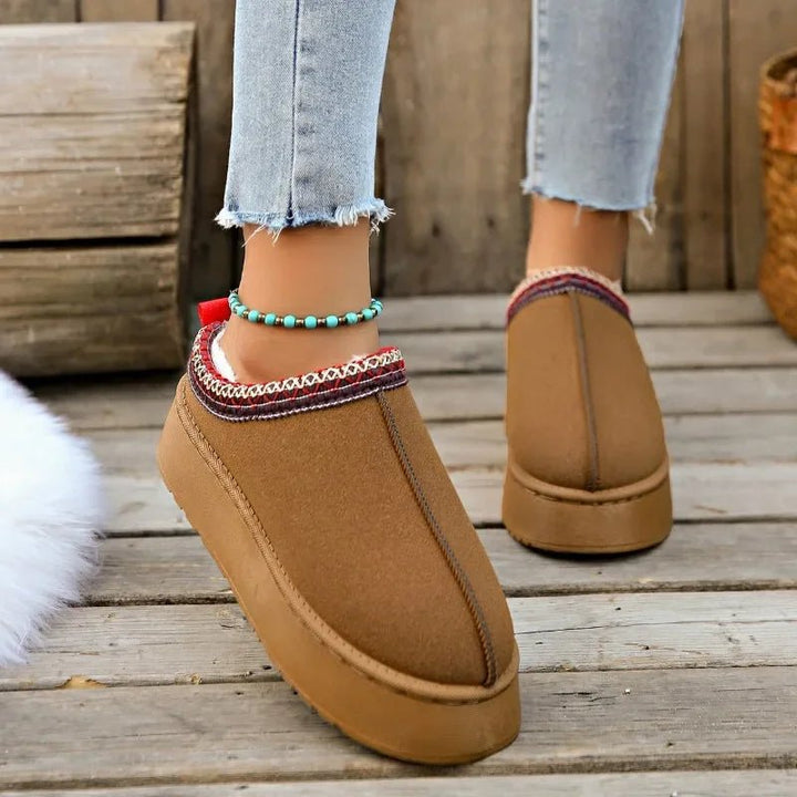 Women's Fleece - Lined Slip - On Mules for Cold Weather - Lexians