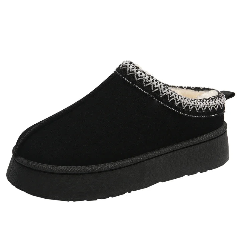 Women's Fleece - Lined Slip - On Mules for Cold Weather - Lexians