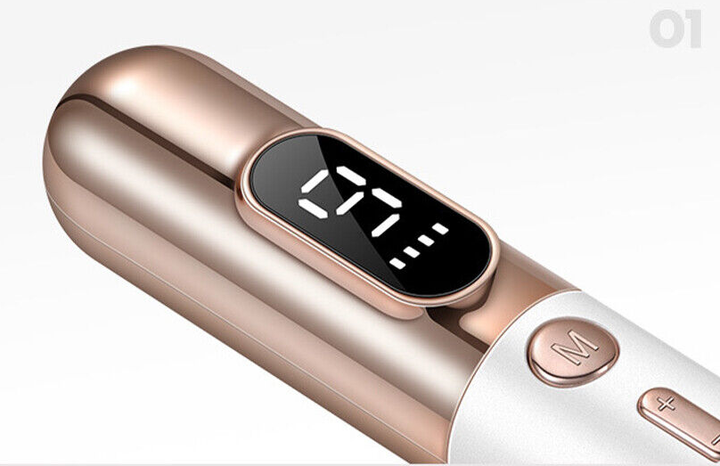 "Women's multipurpose plasma pen for skin treatment, sleek design, 9 intensity levels, for removing skin tags and blemishes."