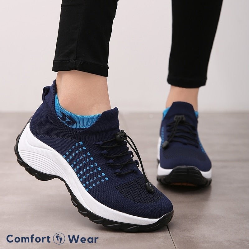Women's Ortho Stretch Cushion Sneakers for Foot Pain Relief - Lexians