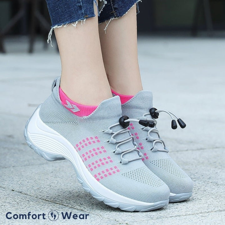 Women's Ortho Stretch Cushion Sneakers for Foot Pain Relief - Lexians