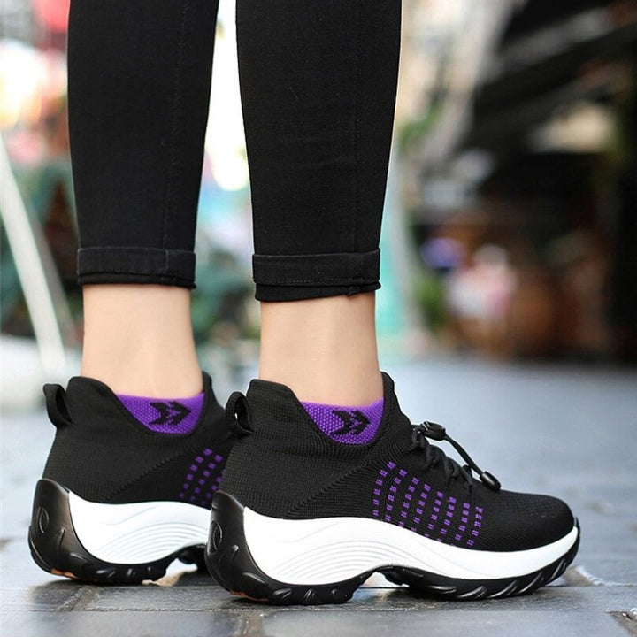 Women's Ortho Stretch Cushion Sneakers for Foot Pain Relief - Lexians