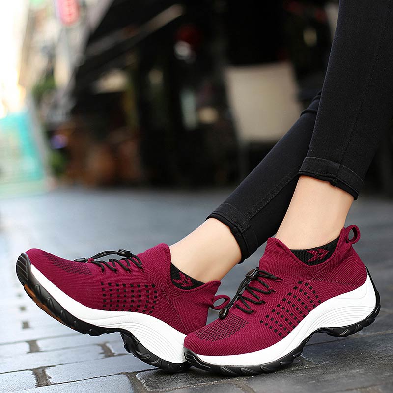 Women's Ortho Stretch Cushion Sneakers for Foot Pain Relief - Lexians