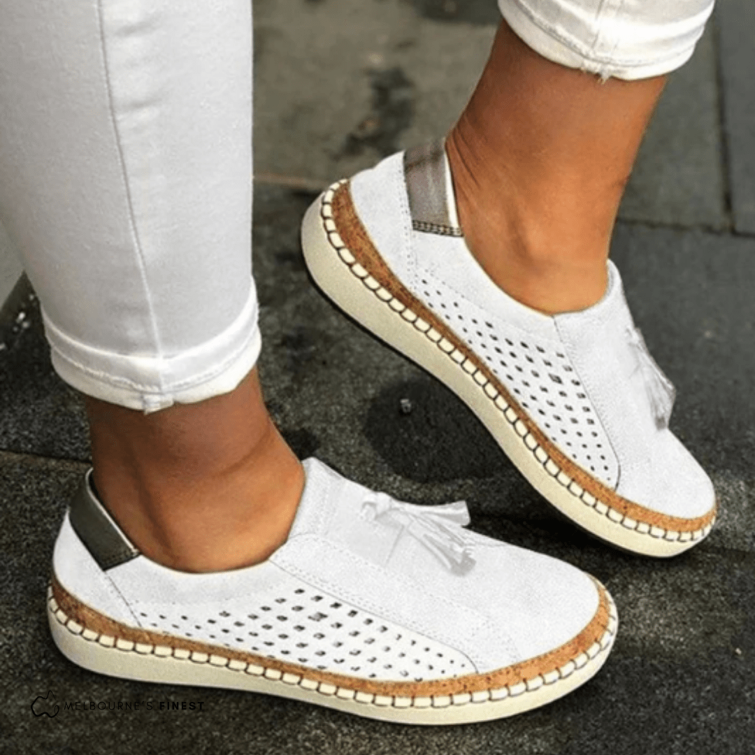 Women's Orthopedic Perforated Slip - On Sneakers - Lexians