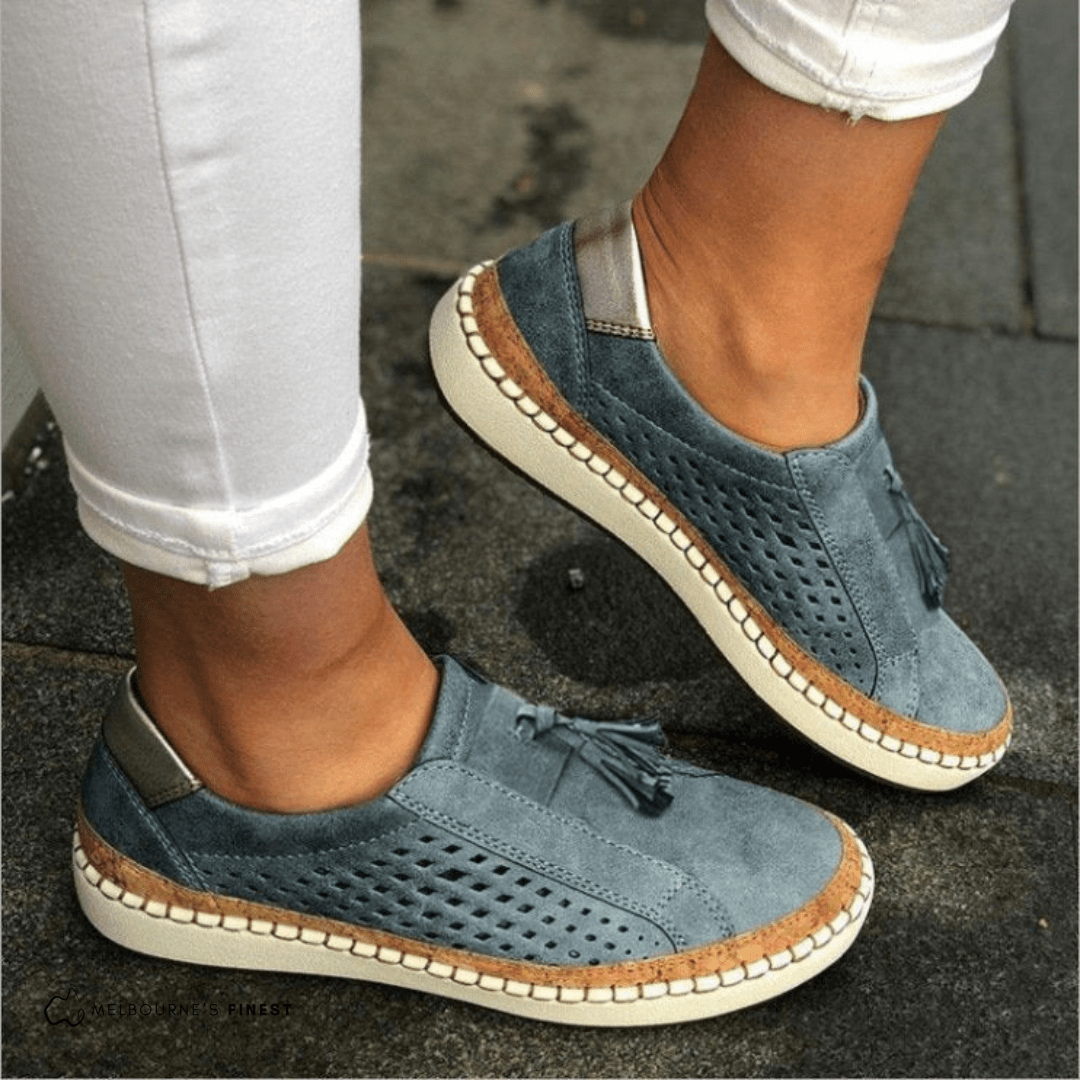 Women's Orthopedic Perforated Slip - On Sneakers - Lexians