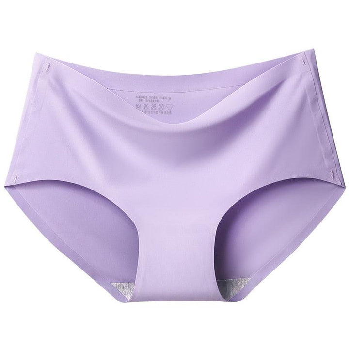"Women's seamless high-waist underwear in soft beige with invisible fit and supportive design for ultimate comfort."