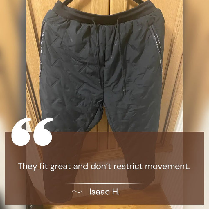 Women's thermal waterproof fleece-lined trousers, black, fleece interior, zippered pockets, ideal winter outdoor wear.