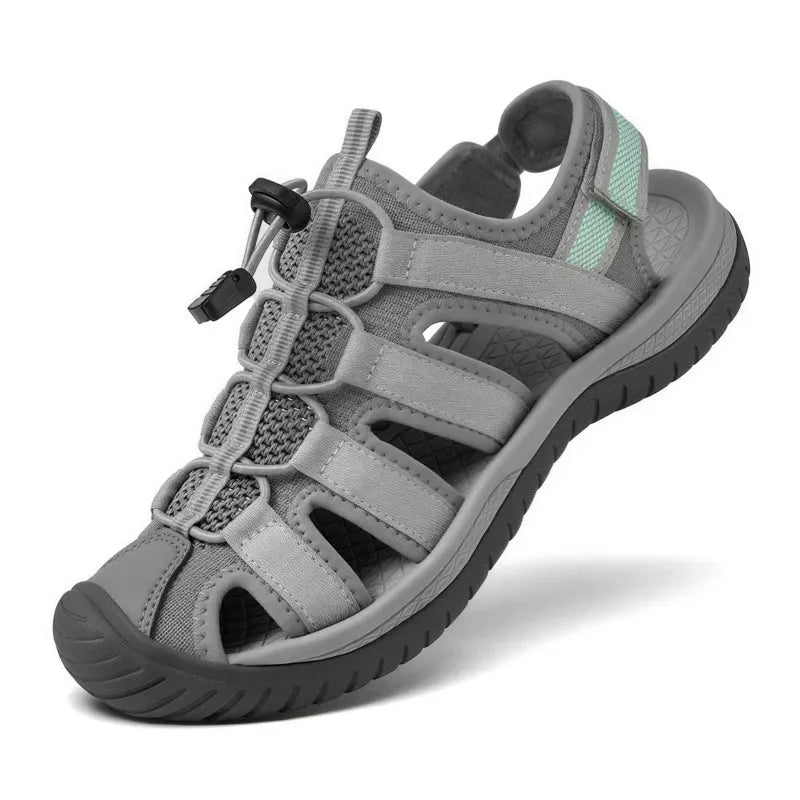Women's Trailport N2 Hiking Sandals with Elastic Lace - Lexians